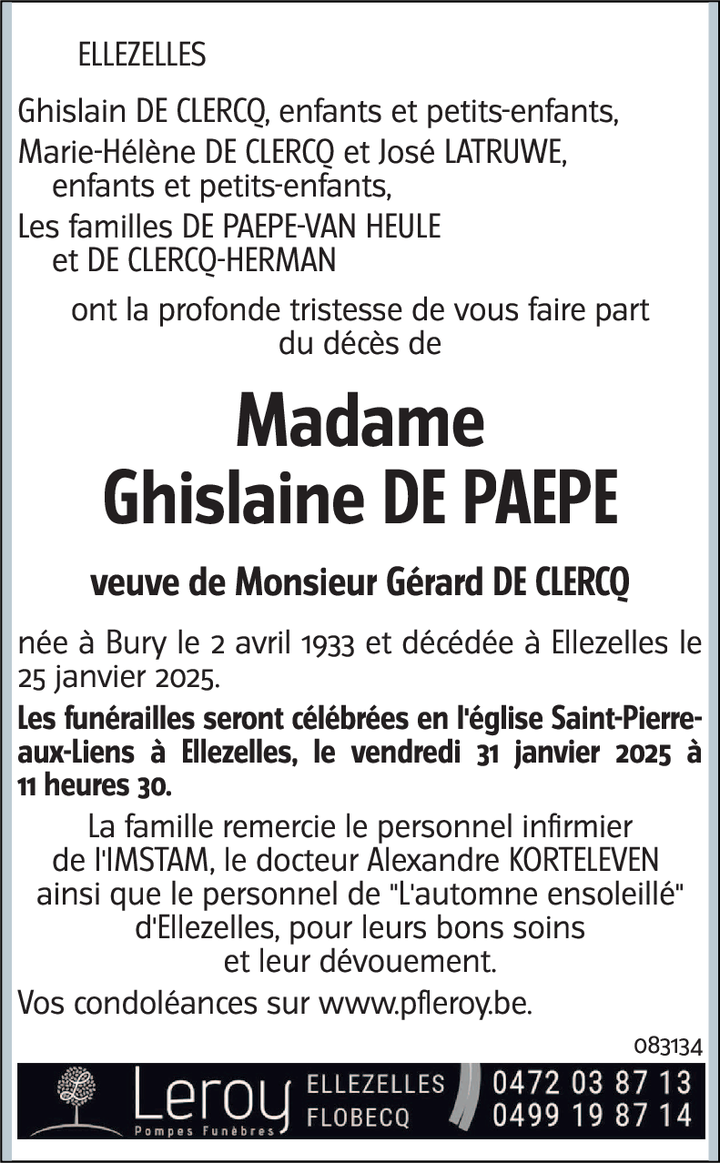 Ghislaine De Paepe