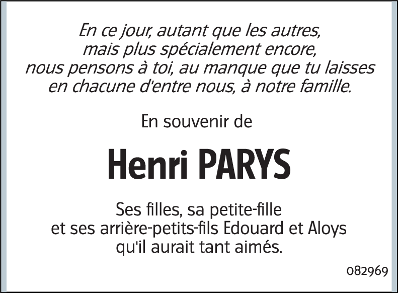 Henry PARYS