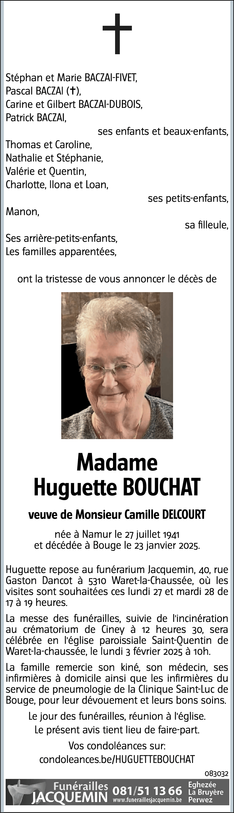 Huguette BOUCHAT