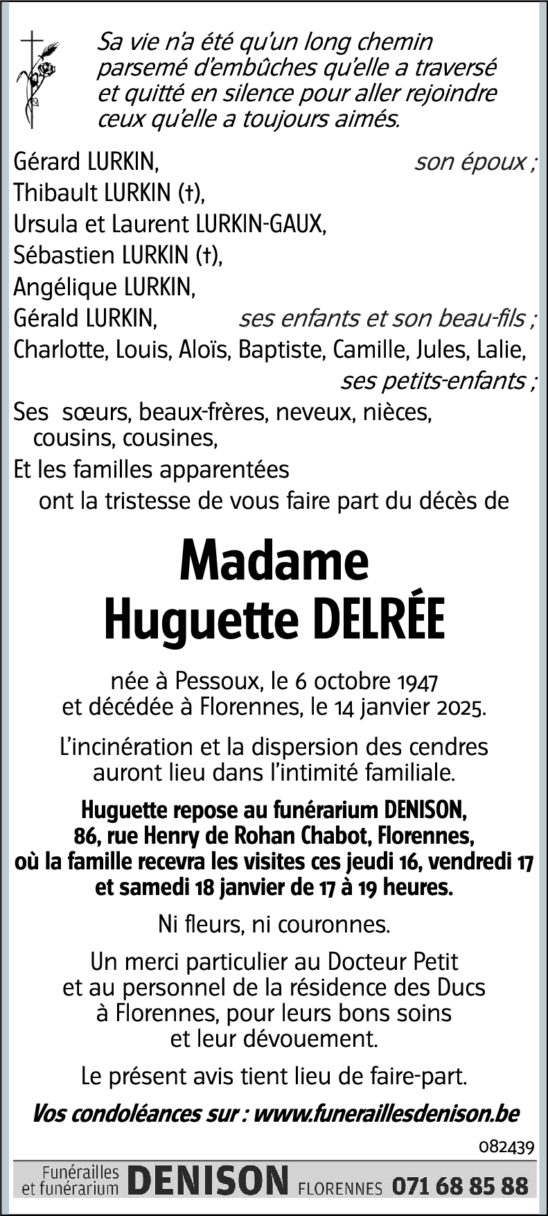 Huguette DELRÉE