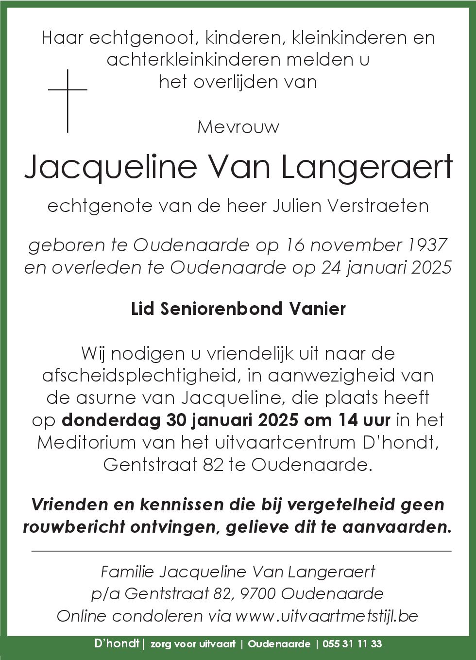 Jacqueline Van Langeraert