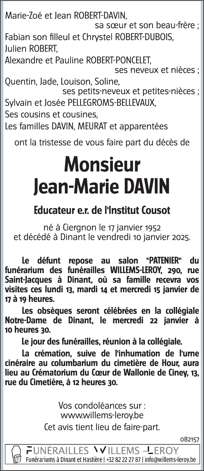 Jean-Marie DAVIN