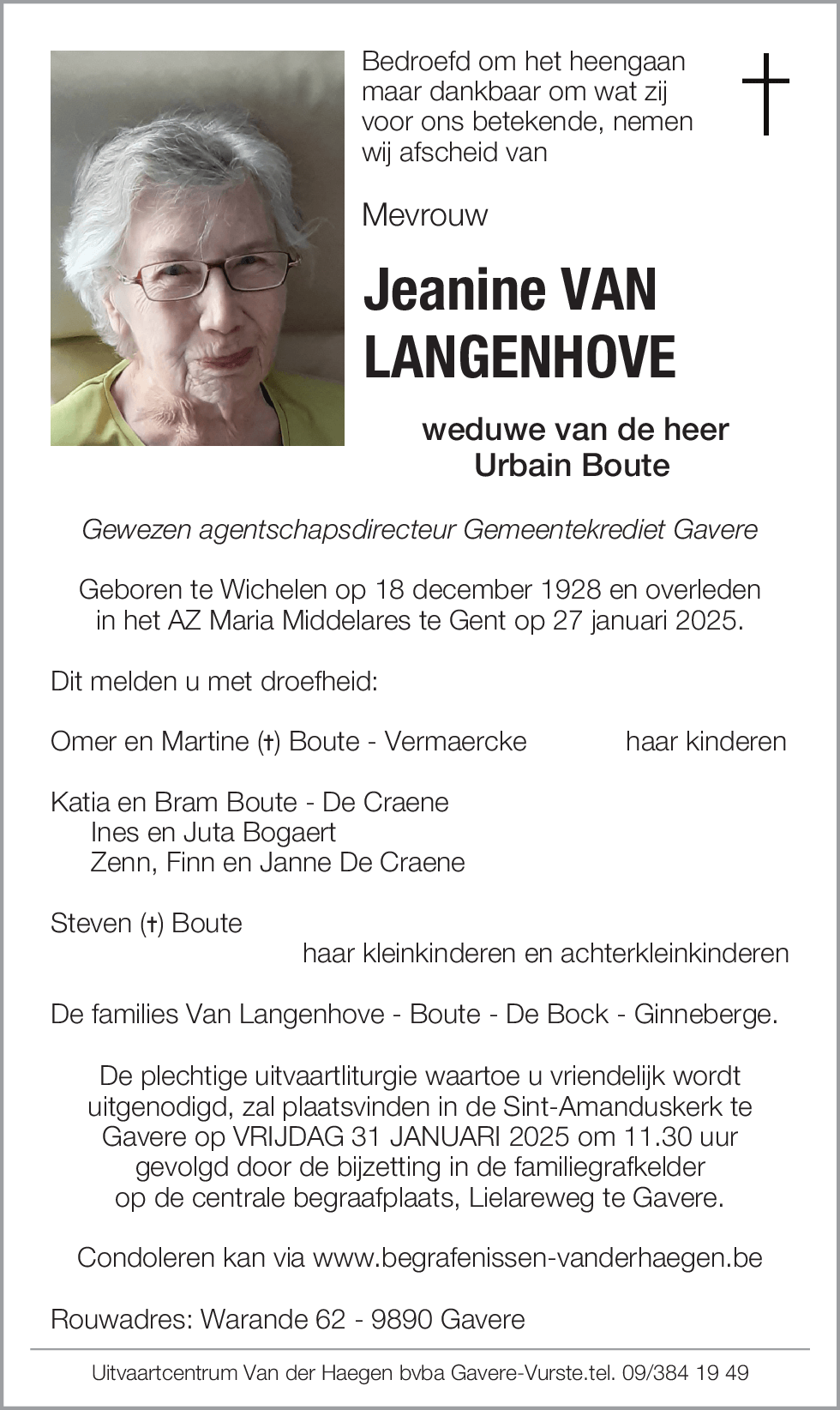 Jeanine Van Langenhove