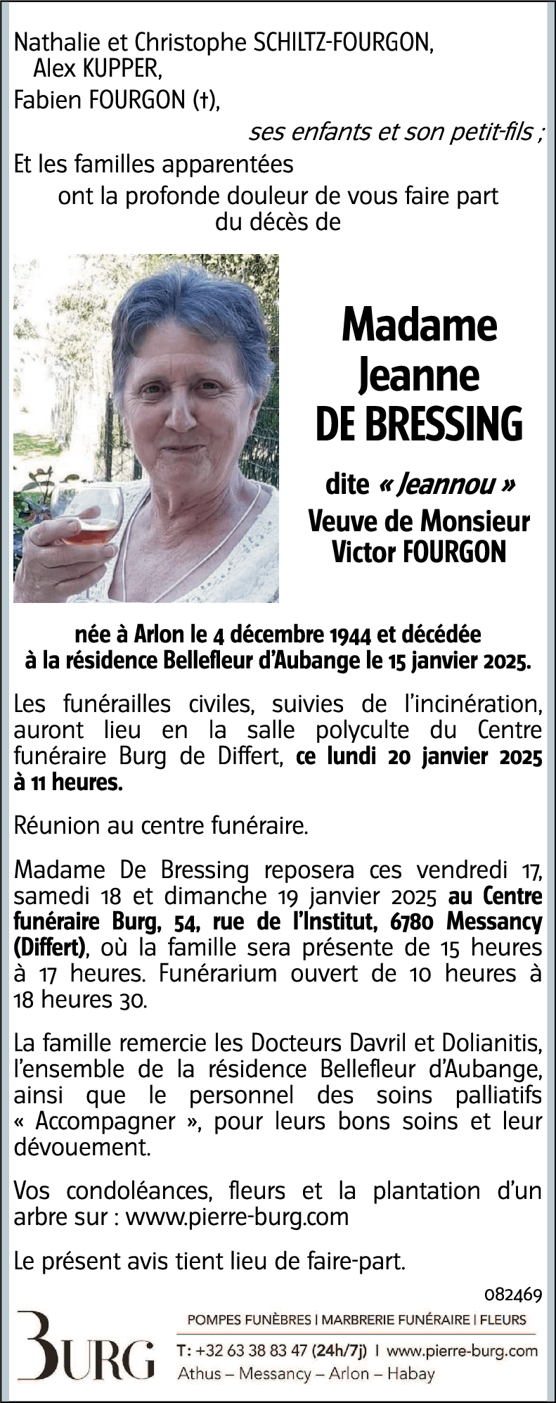 Jeanne DE BRESSING