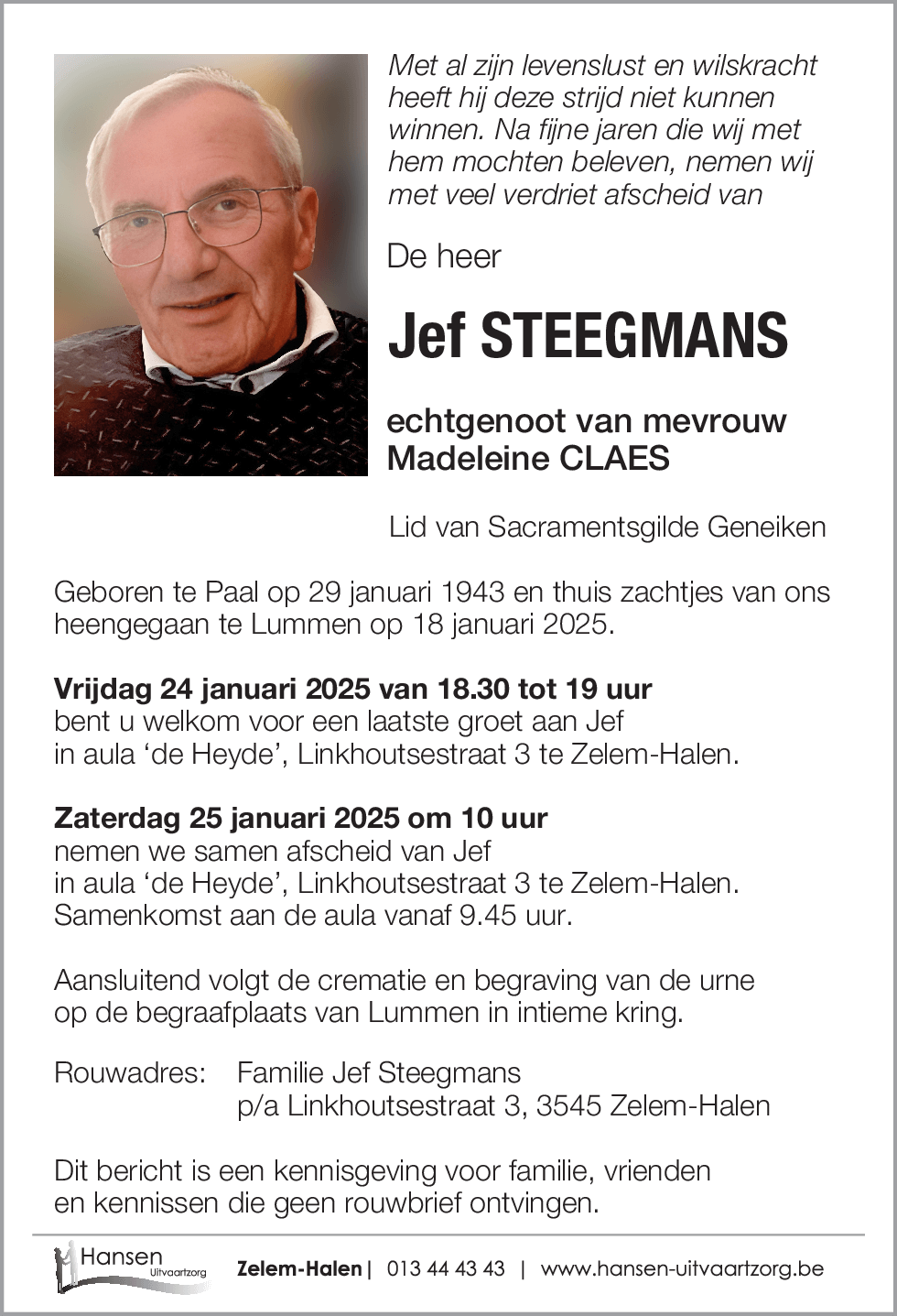 Jef STEEGMANS