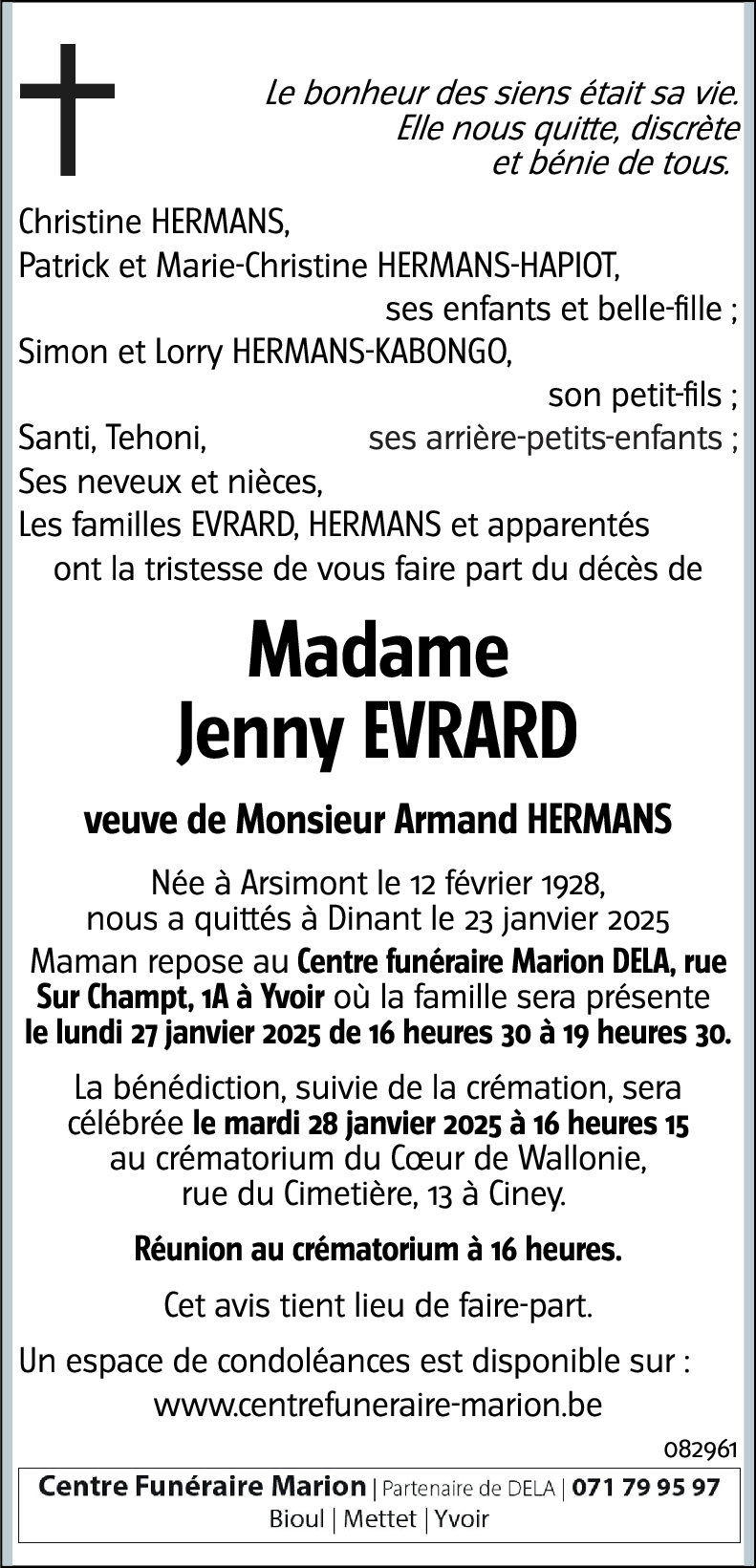 Jenny EVRARD