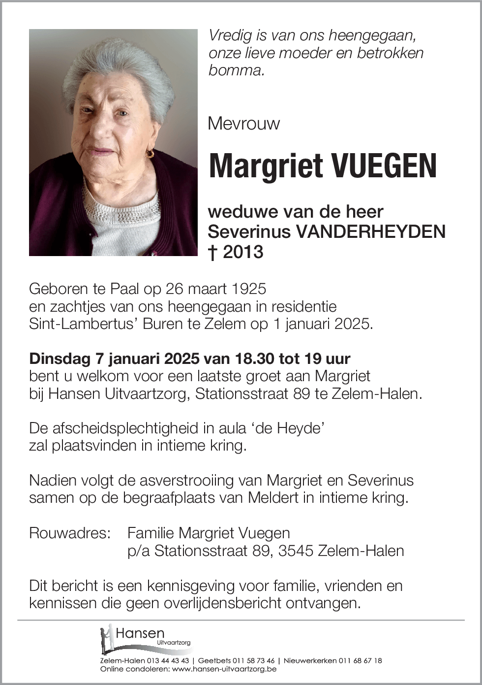 Margriet VUEGEN