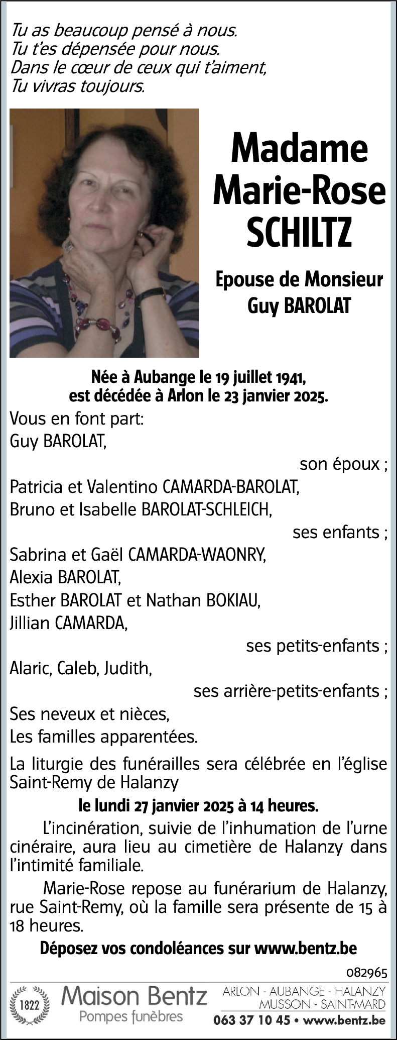 Marie-Rose SCHILTZ
