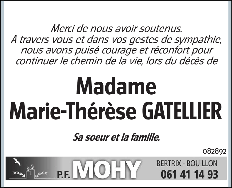 Marie-Thérèse GATELLIER