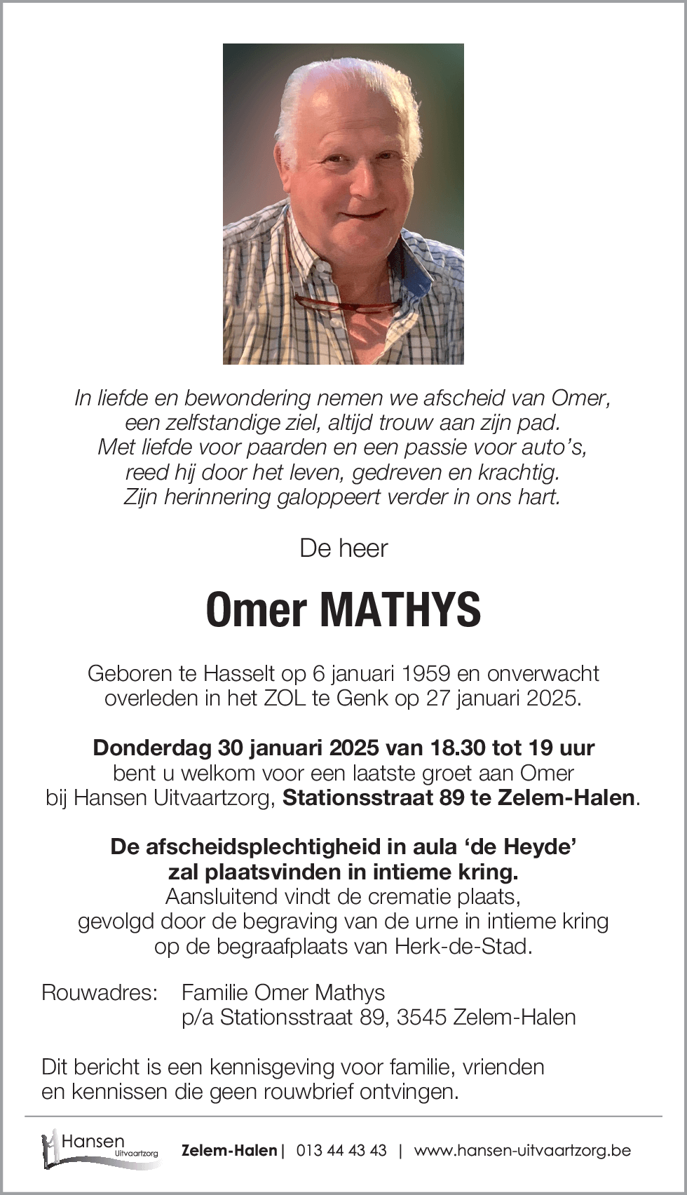 Omer MATHYS