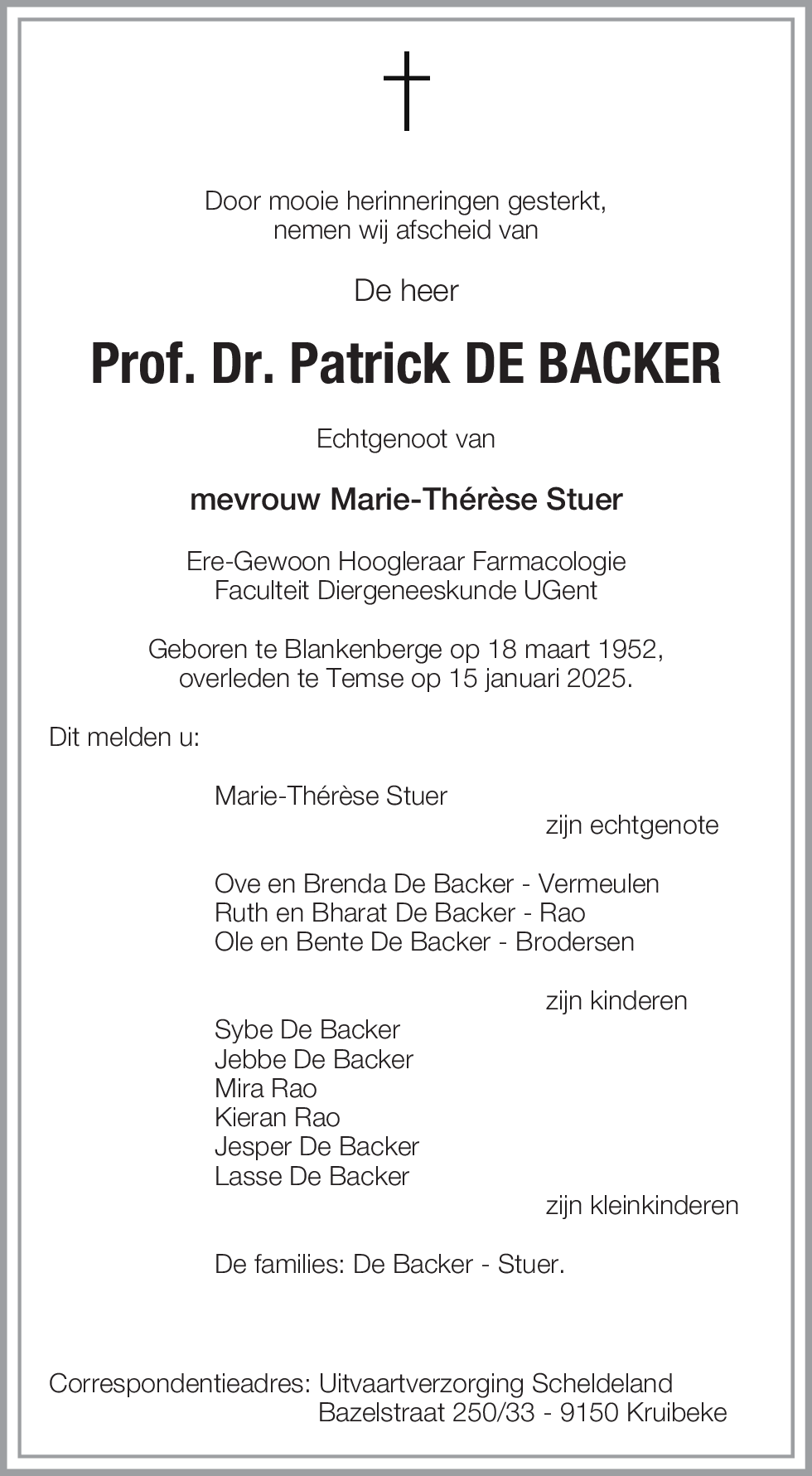 Patrick De Backer