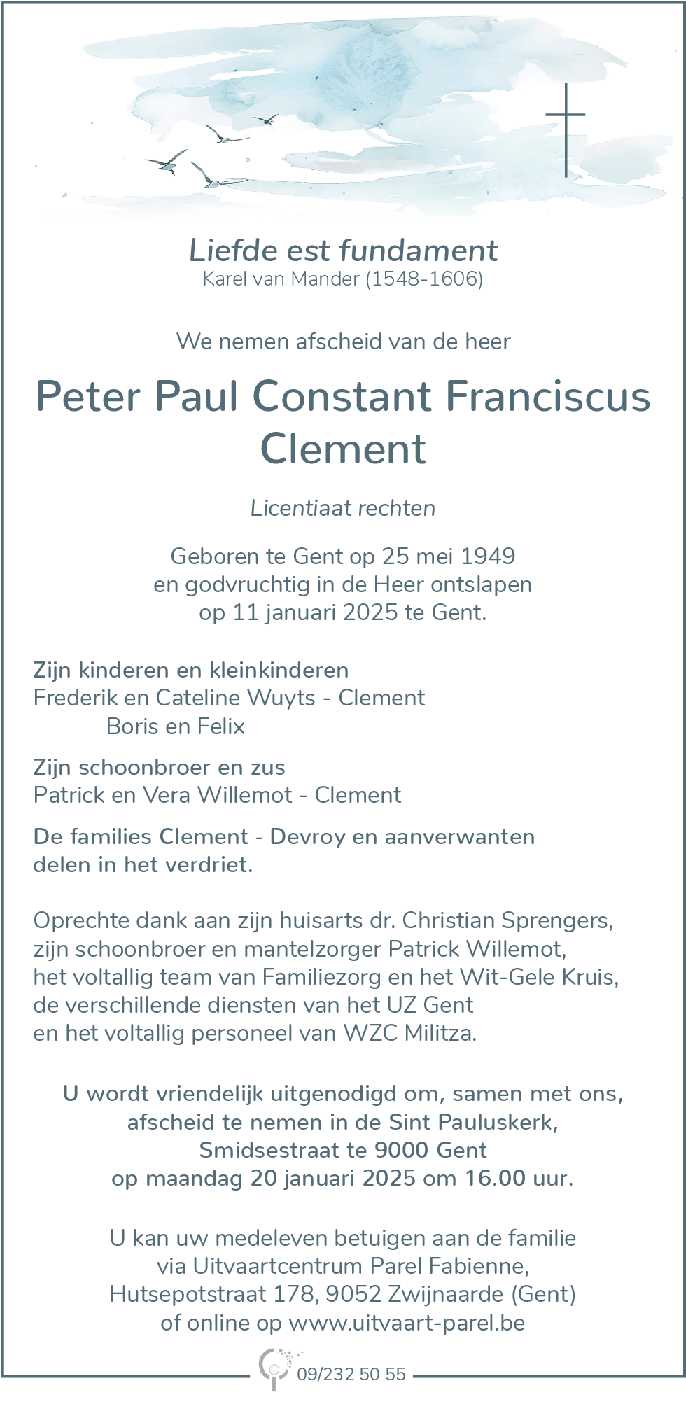 Peter Paul Constant Franciscus Clement