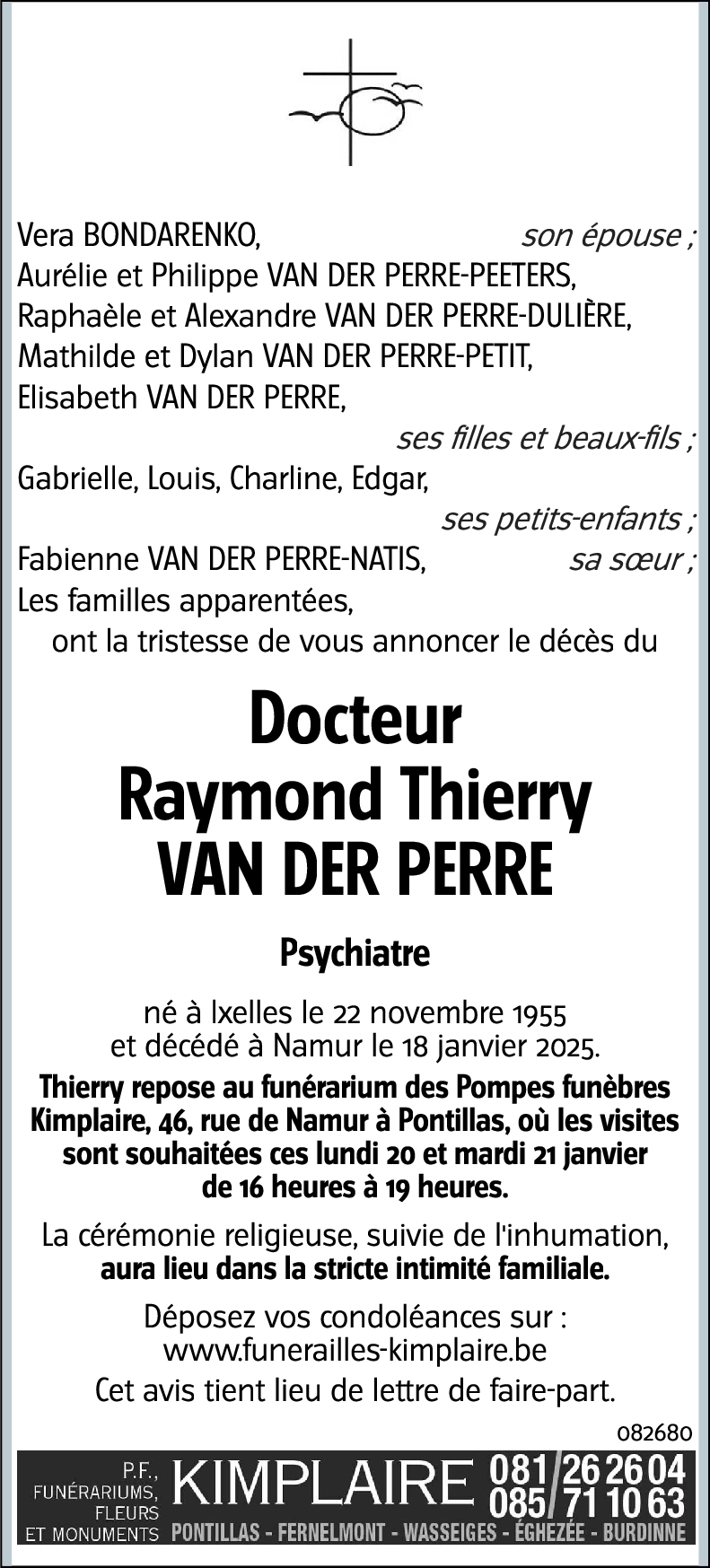 Raymond Thierry VAN dER PERRE