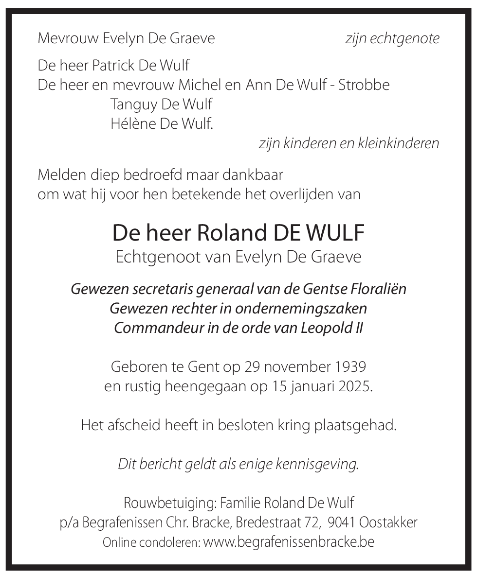 Roland De Wulf