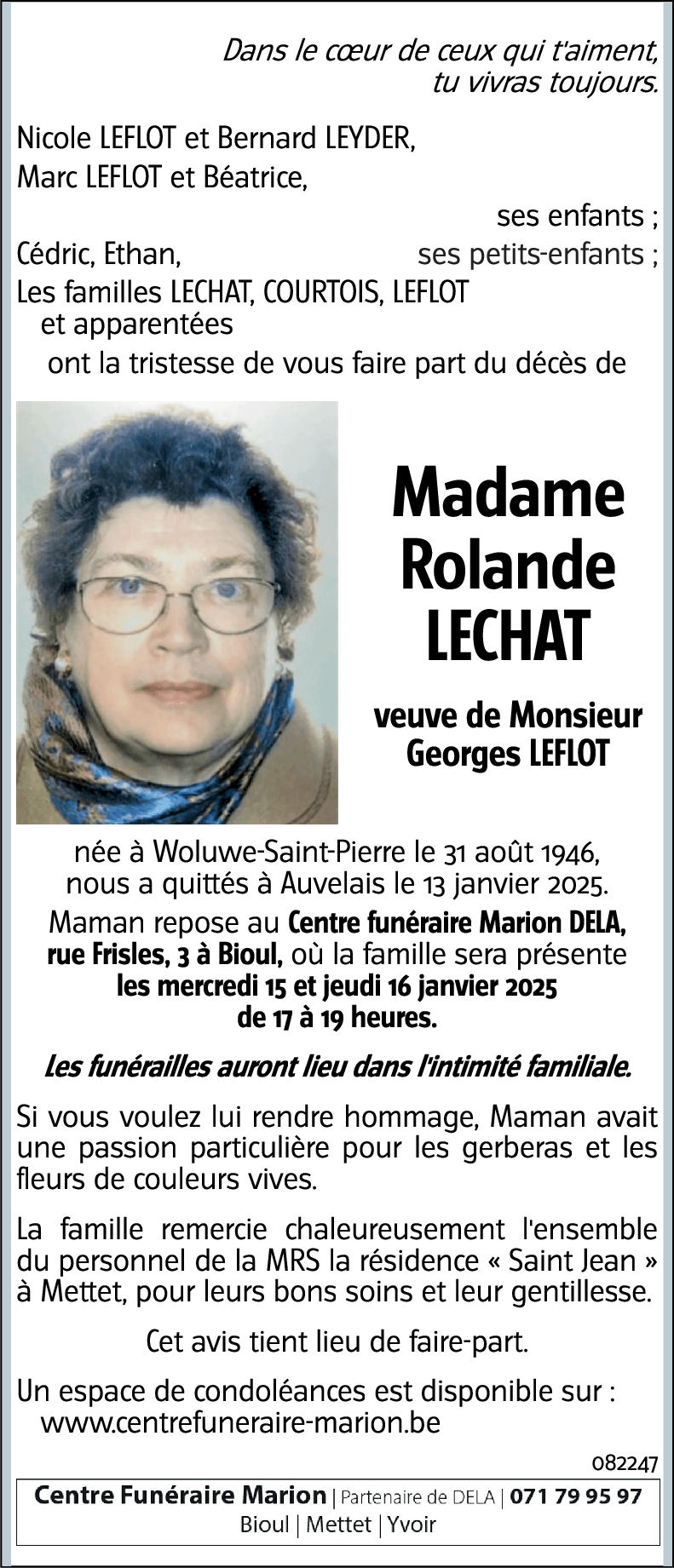 Rolande LECHAT