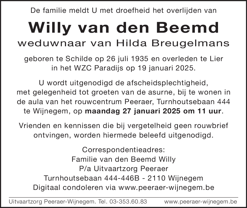 Wilhelmus van den Beemd