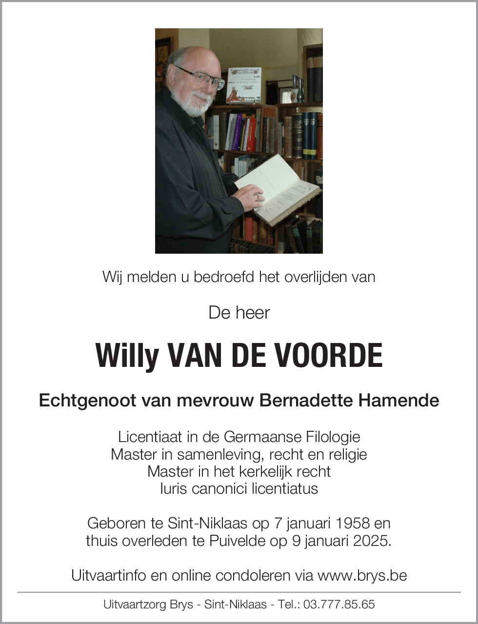 Willy Van De Voorde