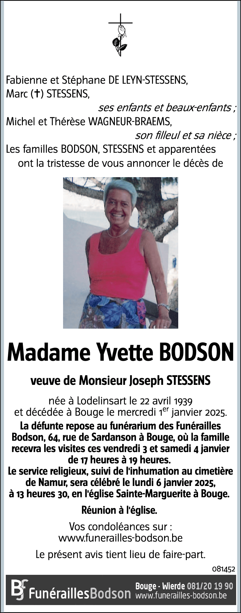 Yvette BODSON