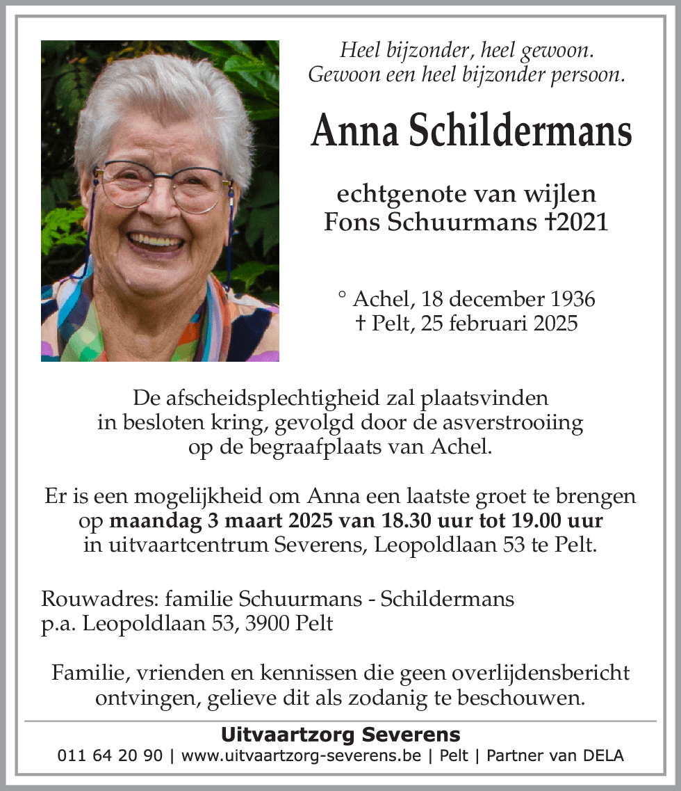 Anna Schildermans
