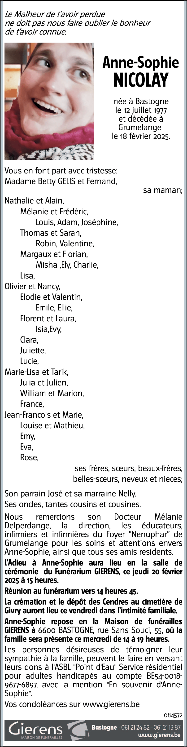 Anne-Sophie NICOLAY