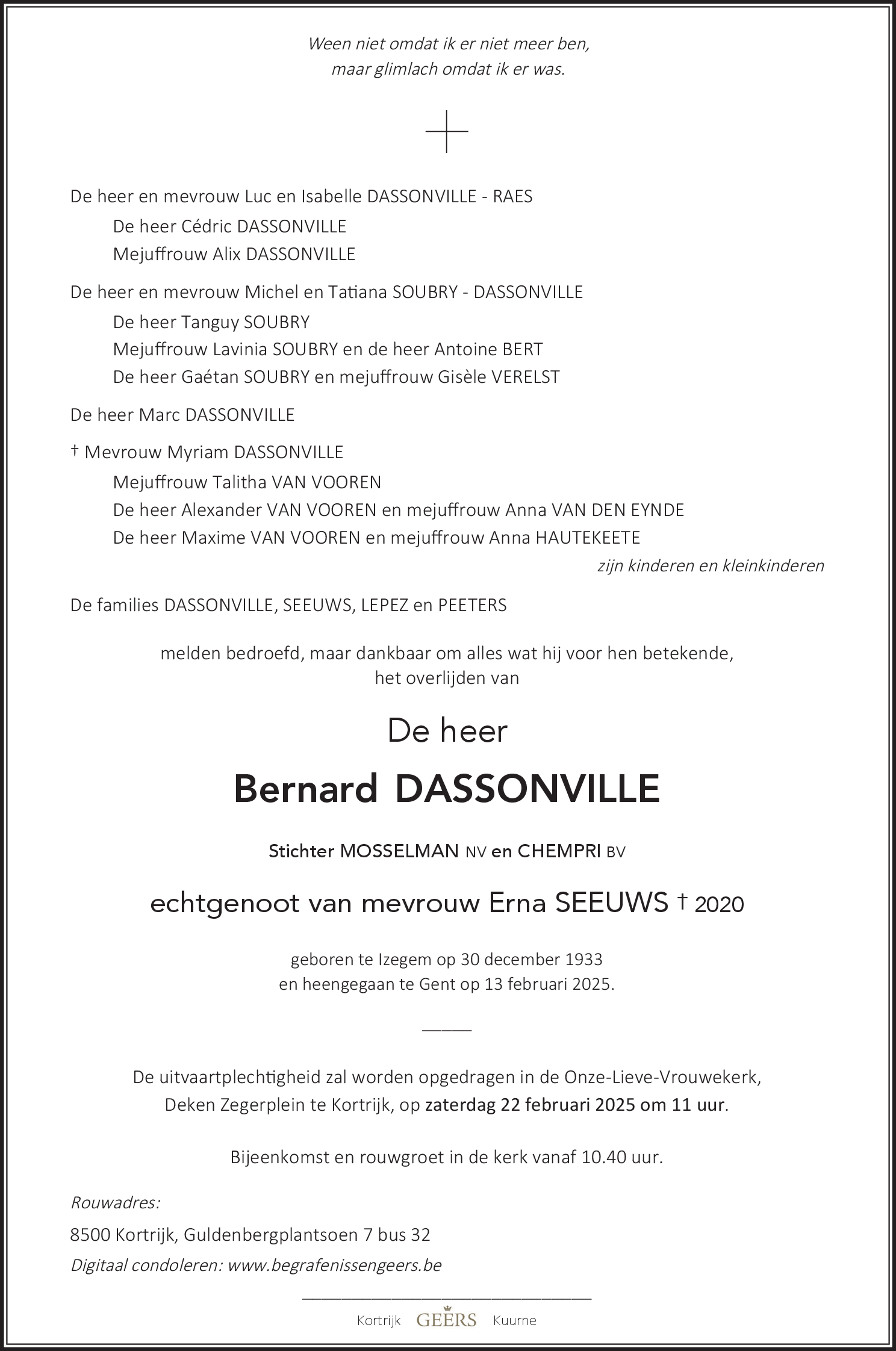 Bernard DASSONVILLE
