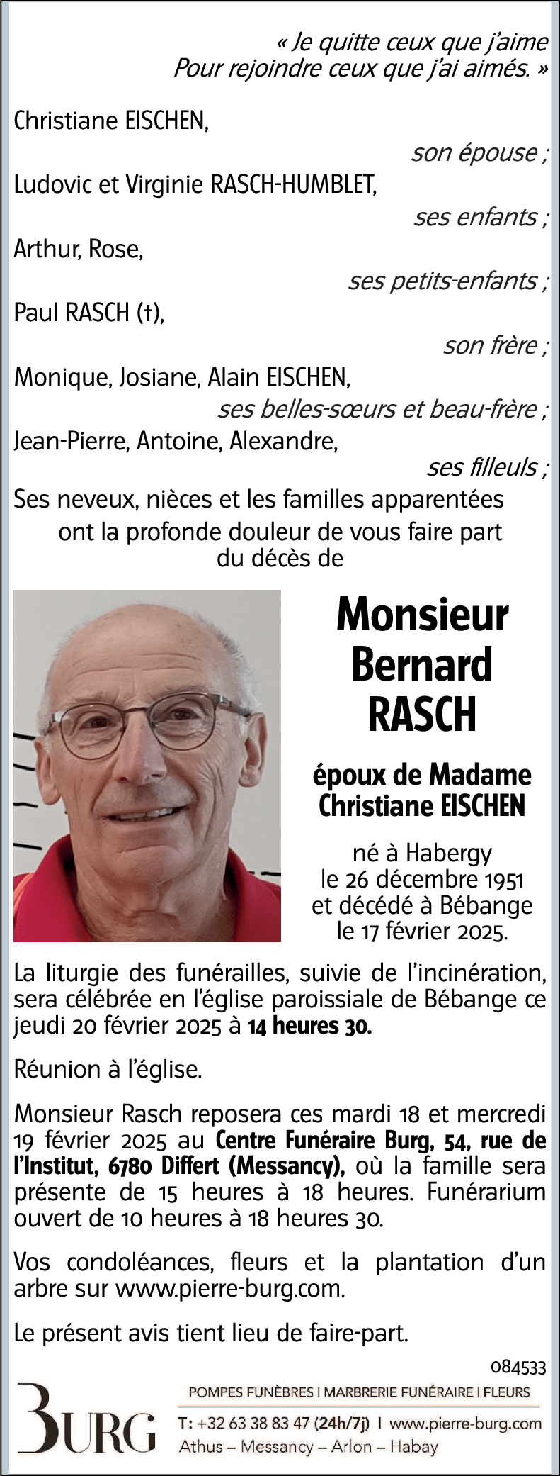 Bernard RASCH