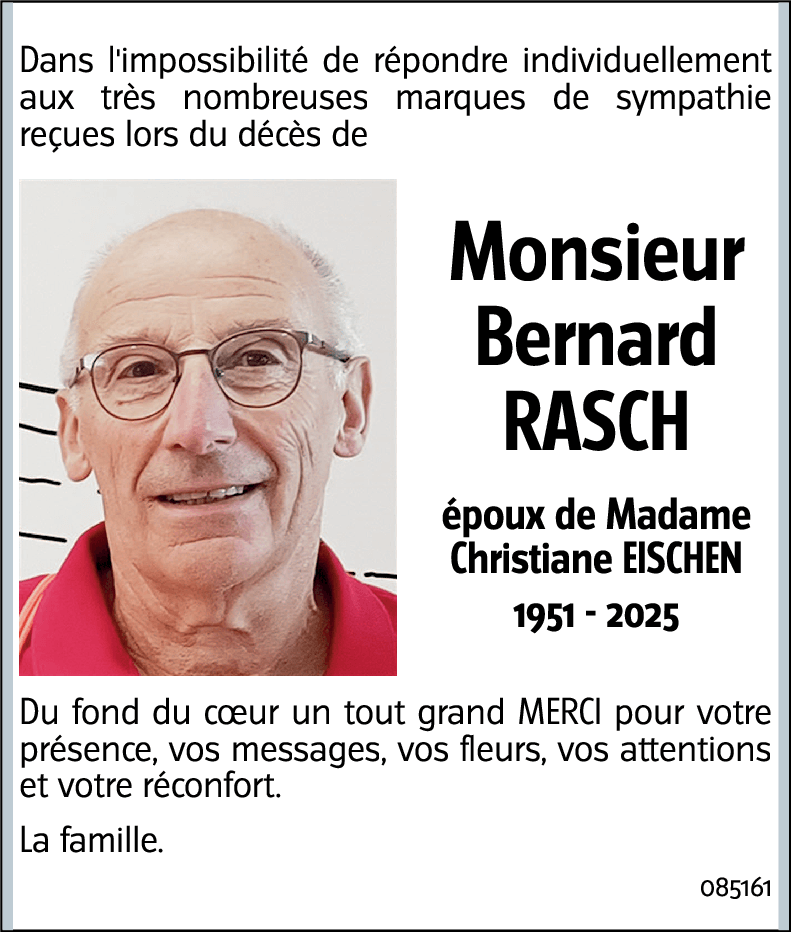 Bernard RASCH