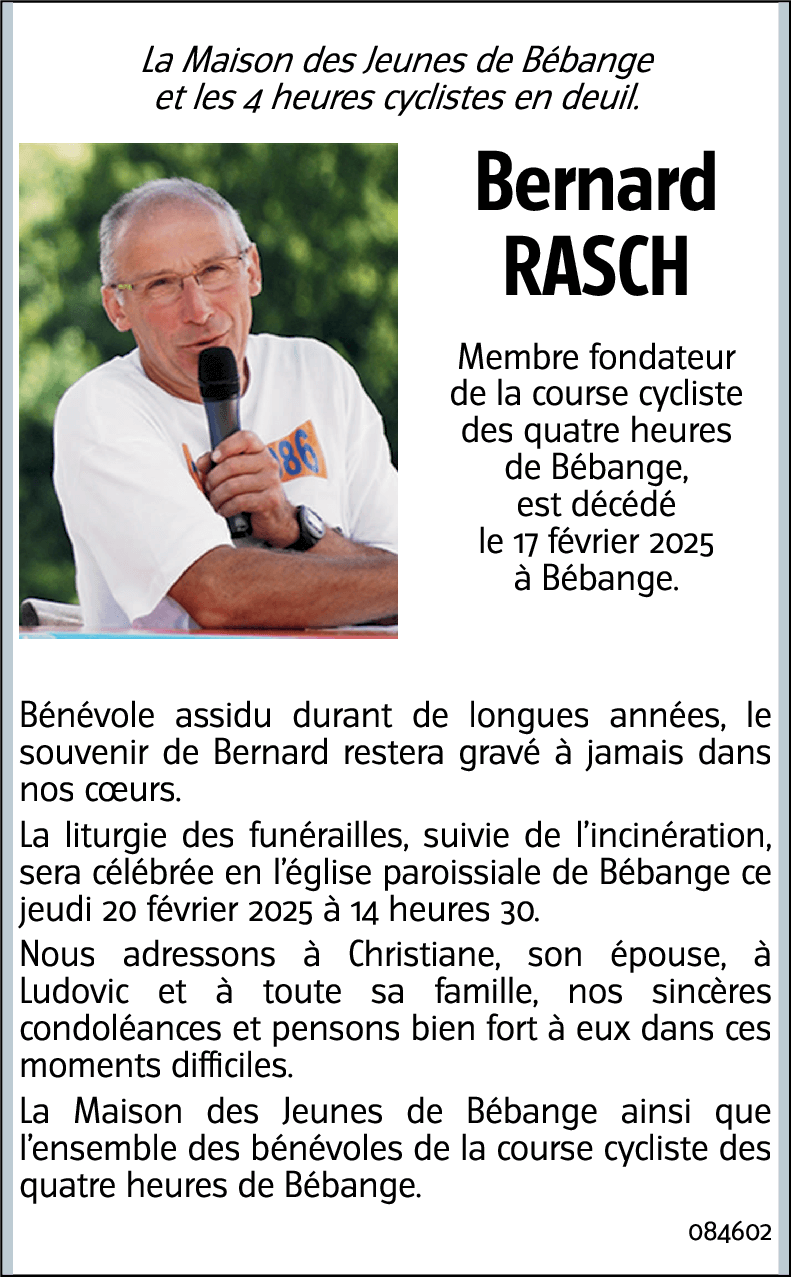 Bernard RASCH