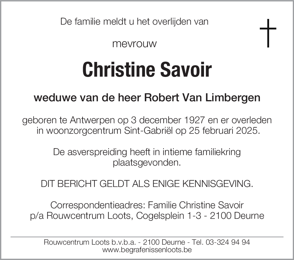 Christine Savoir