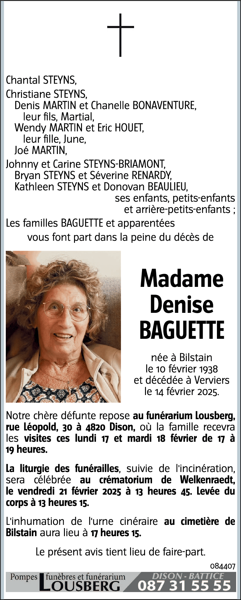 Denise BAGUETTE