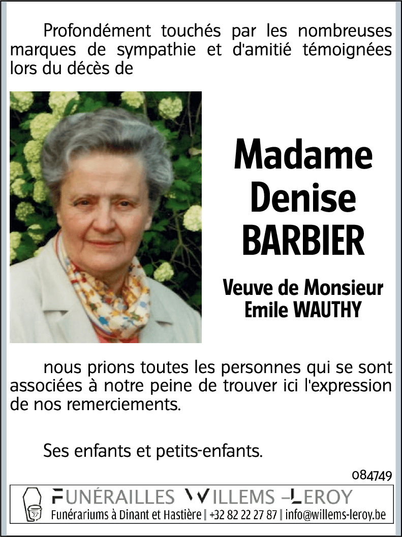Denise BARBIER