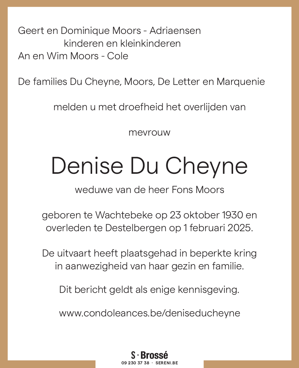 Denise Du Cheyne