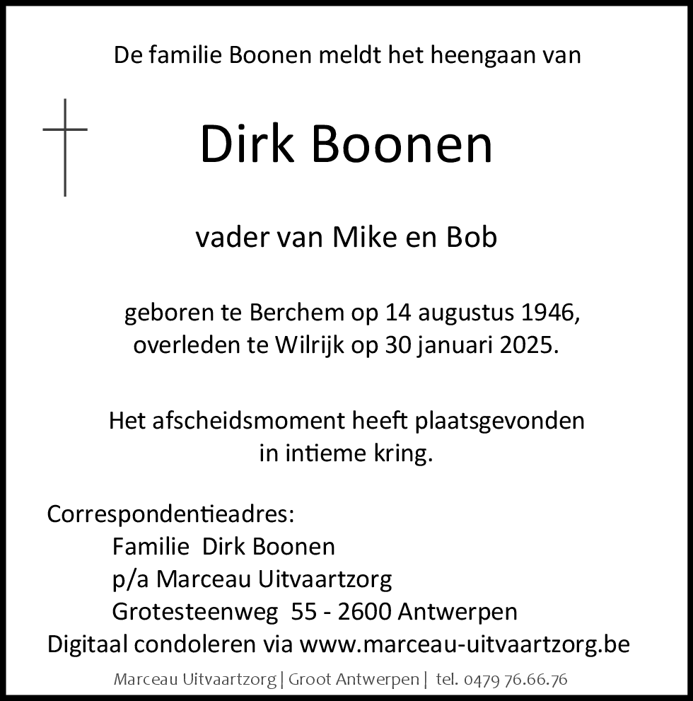 DIRK BOONEN