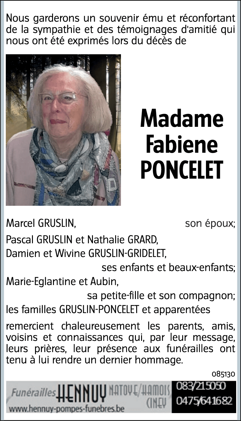 Fabiene PONCELET