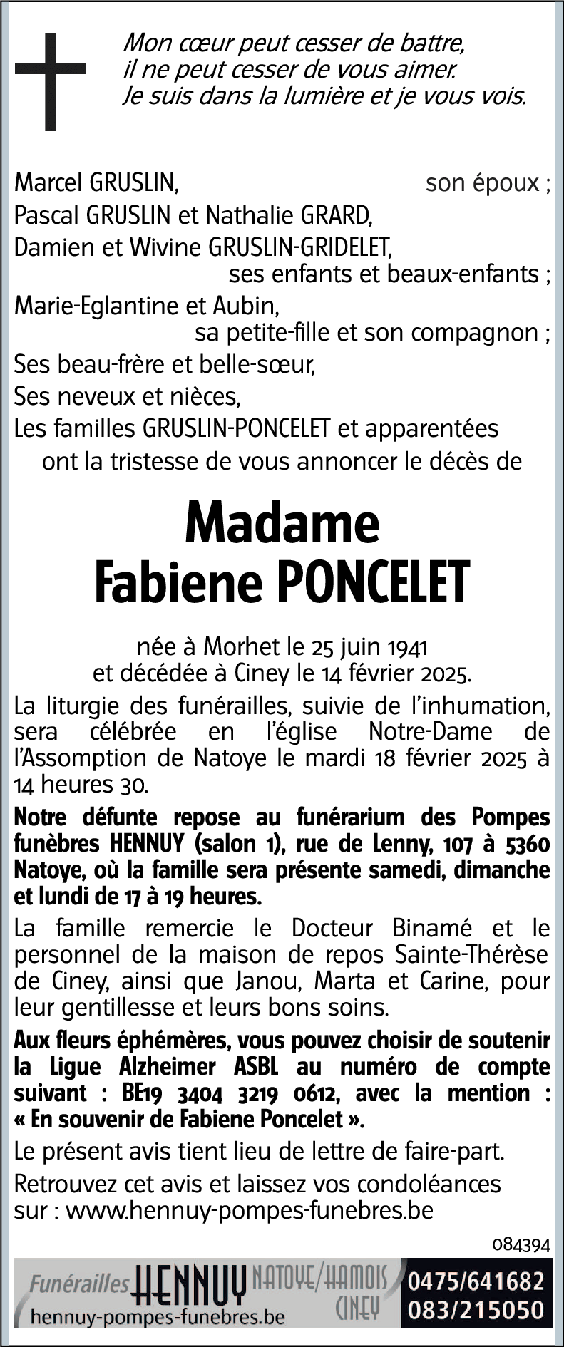 Fabiene PONCELET