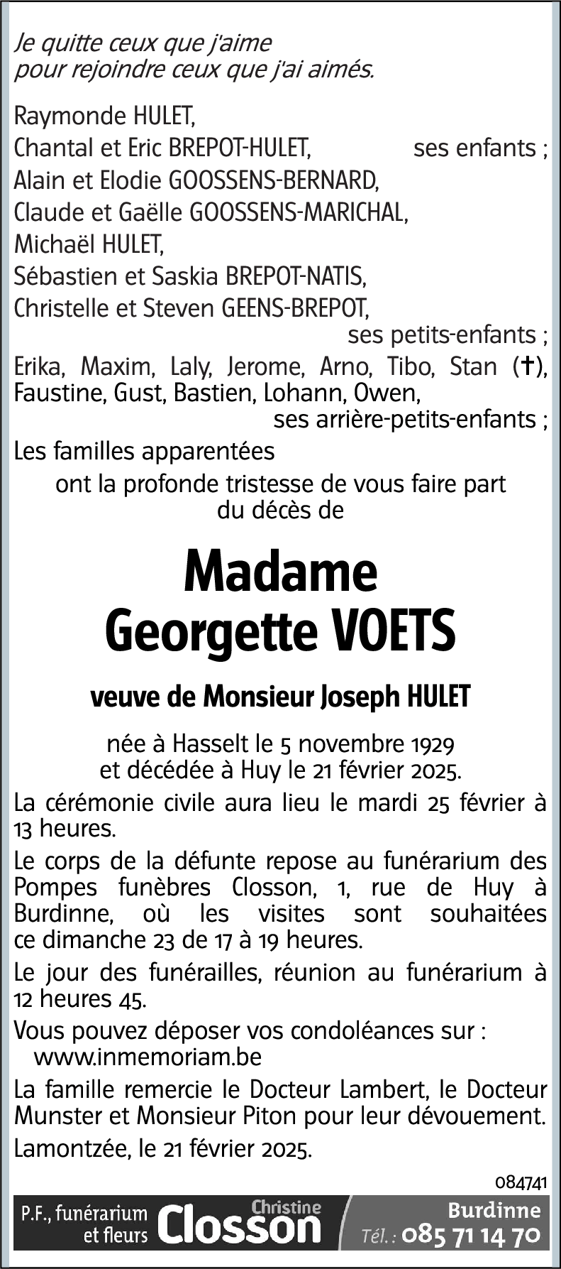 Georgette VOETS