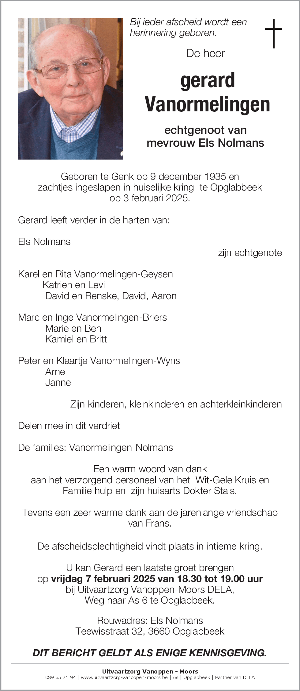 gerard Vanormelingen