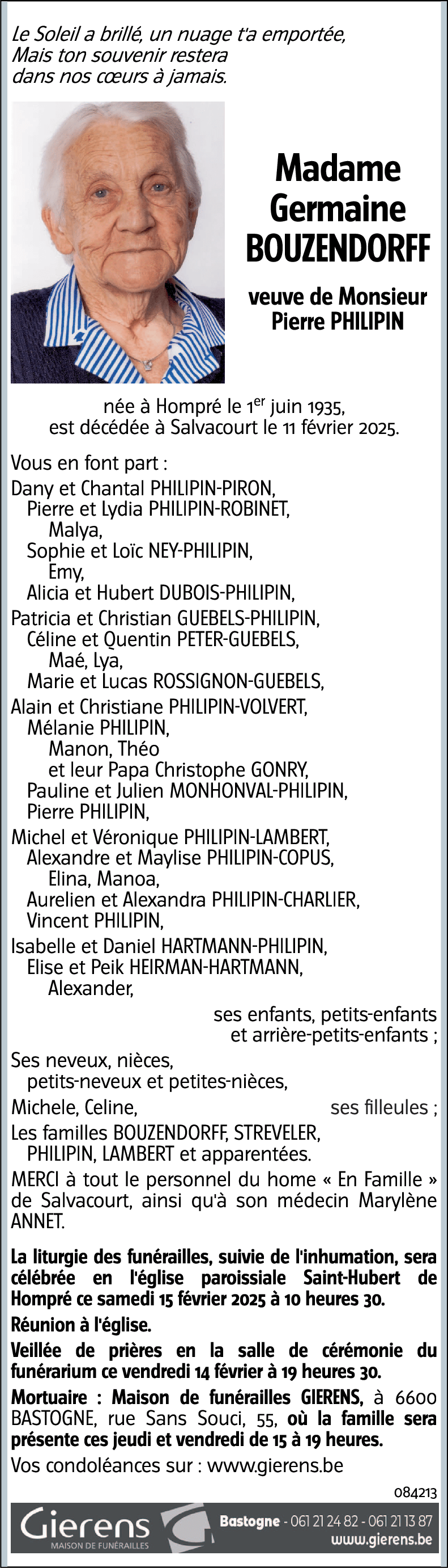 Germaine BOUZENDORFF