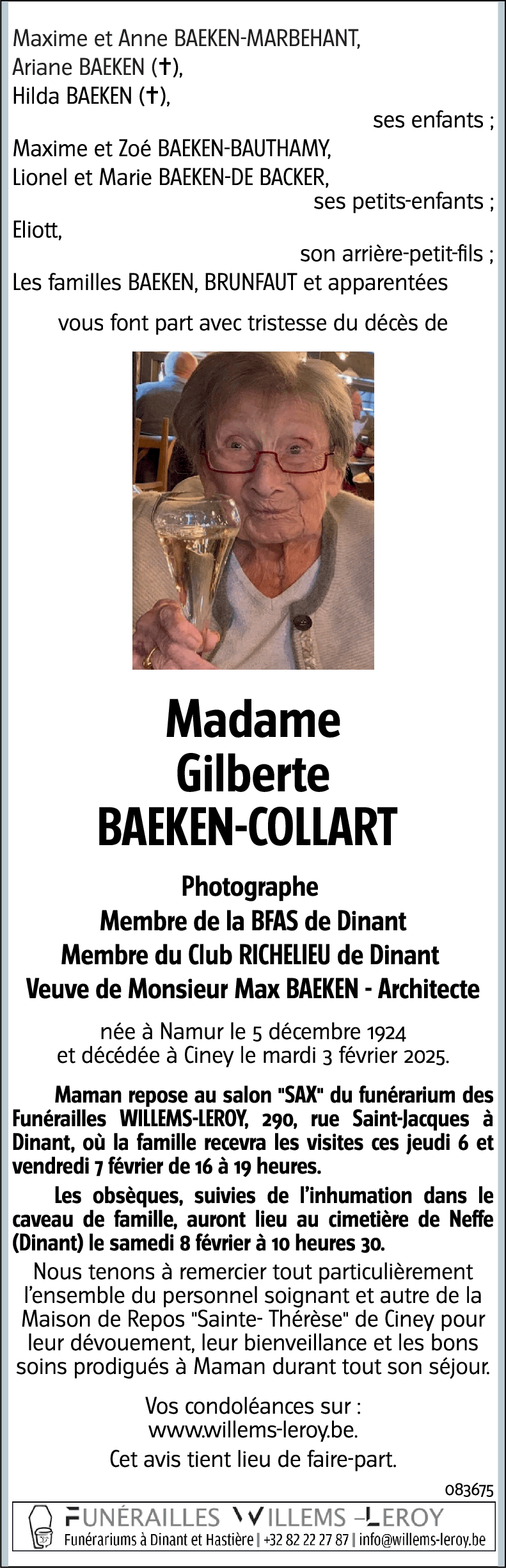 Gilberte COLLART