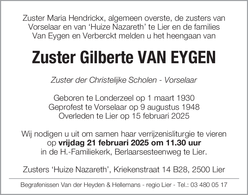 Gilberte Van Eygen