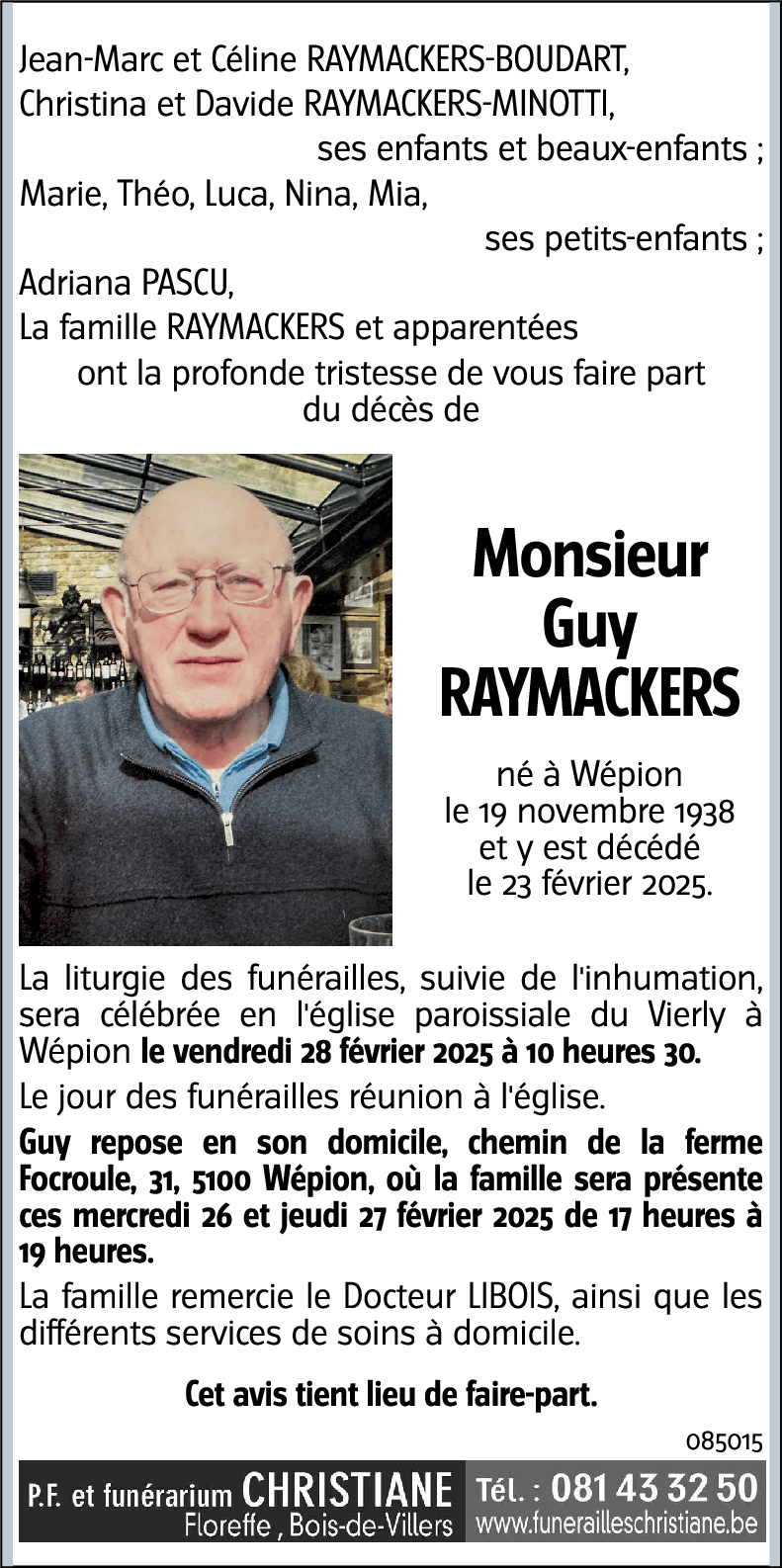 Guy RAYMACKERS