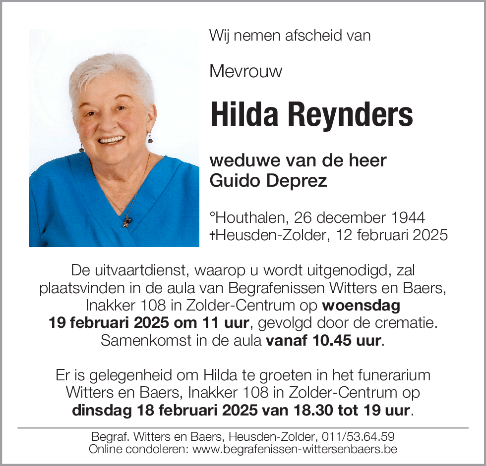 Hilda Reynders