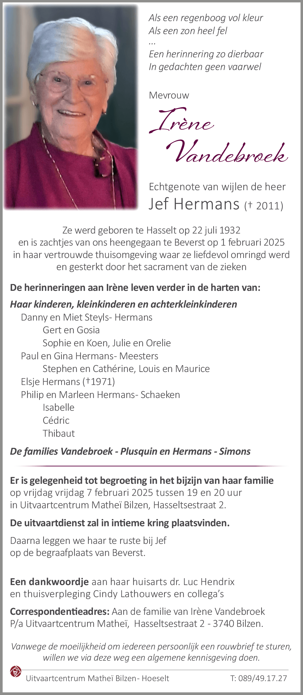 Irène VANDEBROEK
