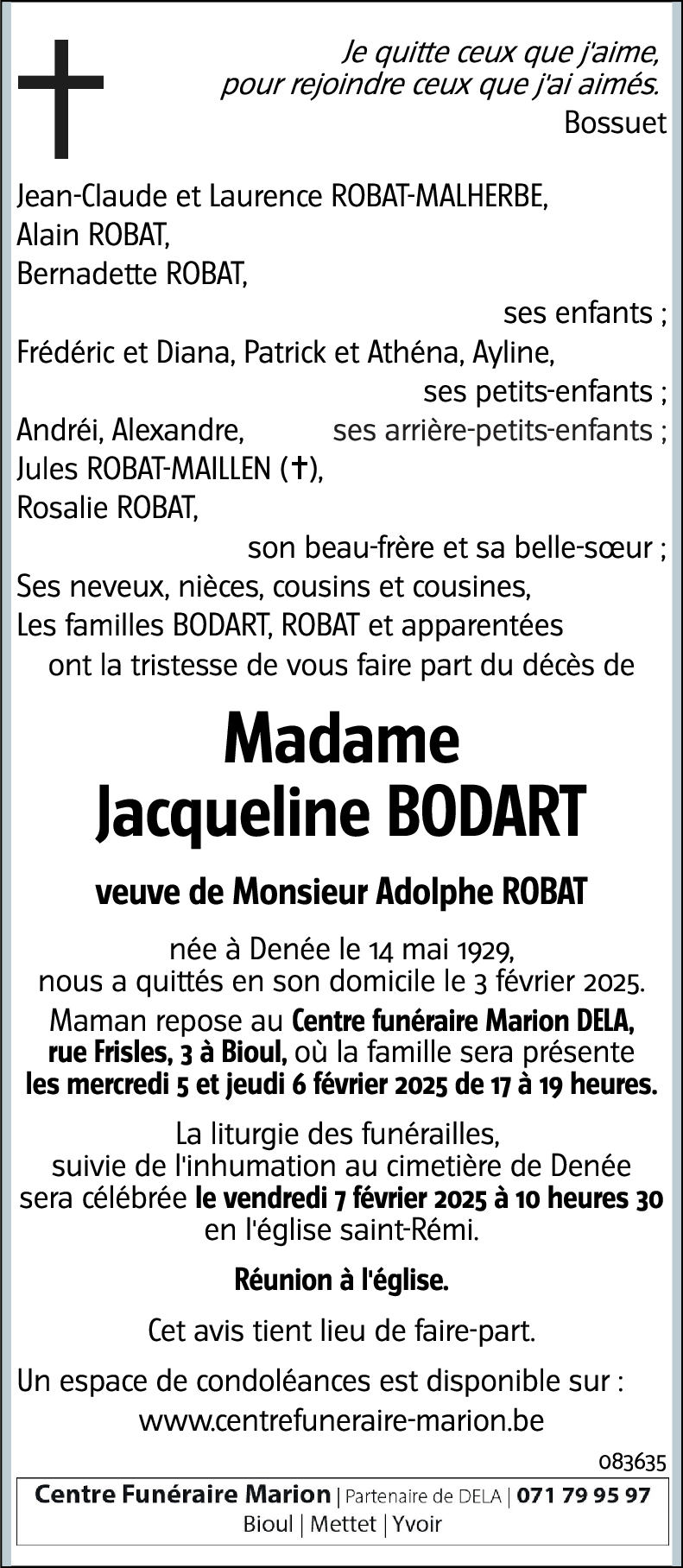 Jacqueline BODART