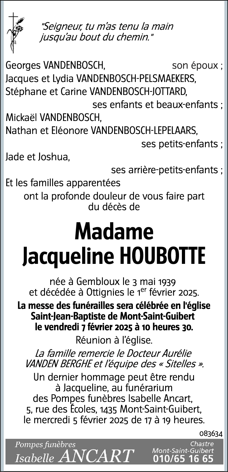 Jacqueline HOUBOTTE