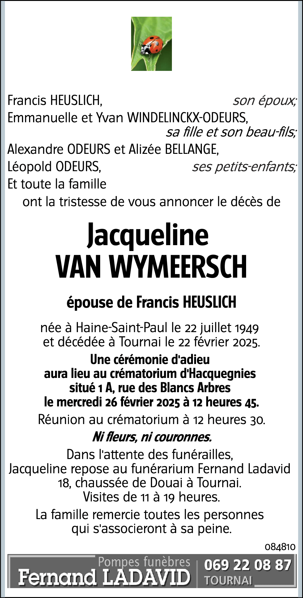 Jacqueline Van Wymeersch