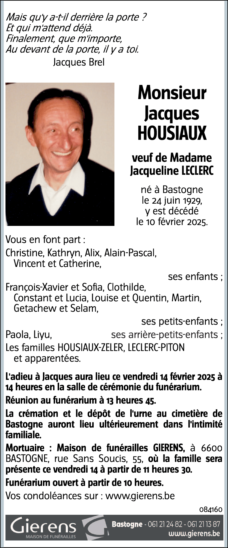 Jacques HOUSIAUX