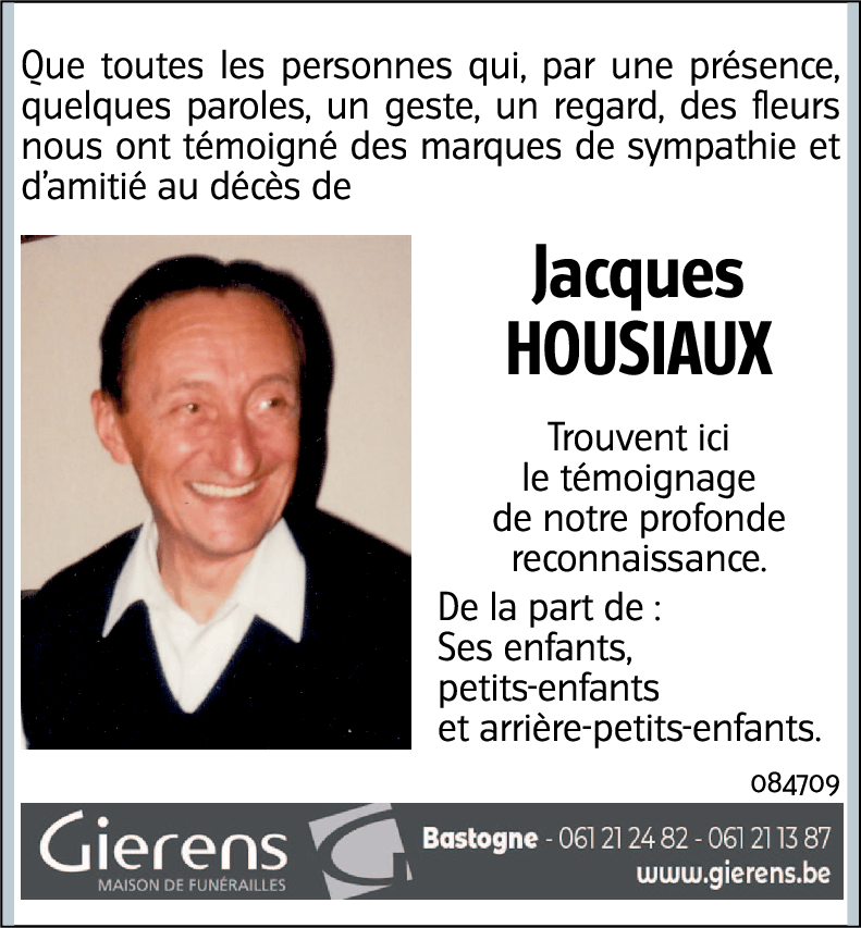 Jacques HOUSIAUX