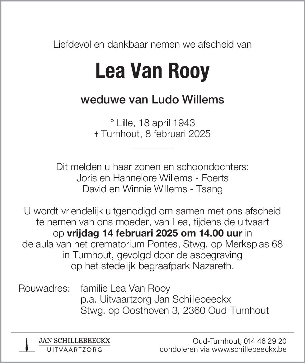 Lea Van Rooy