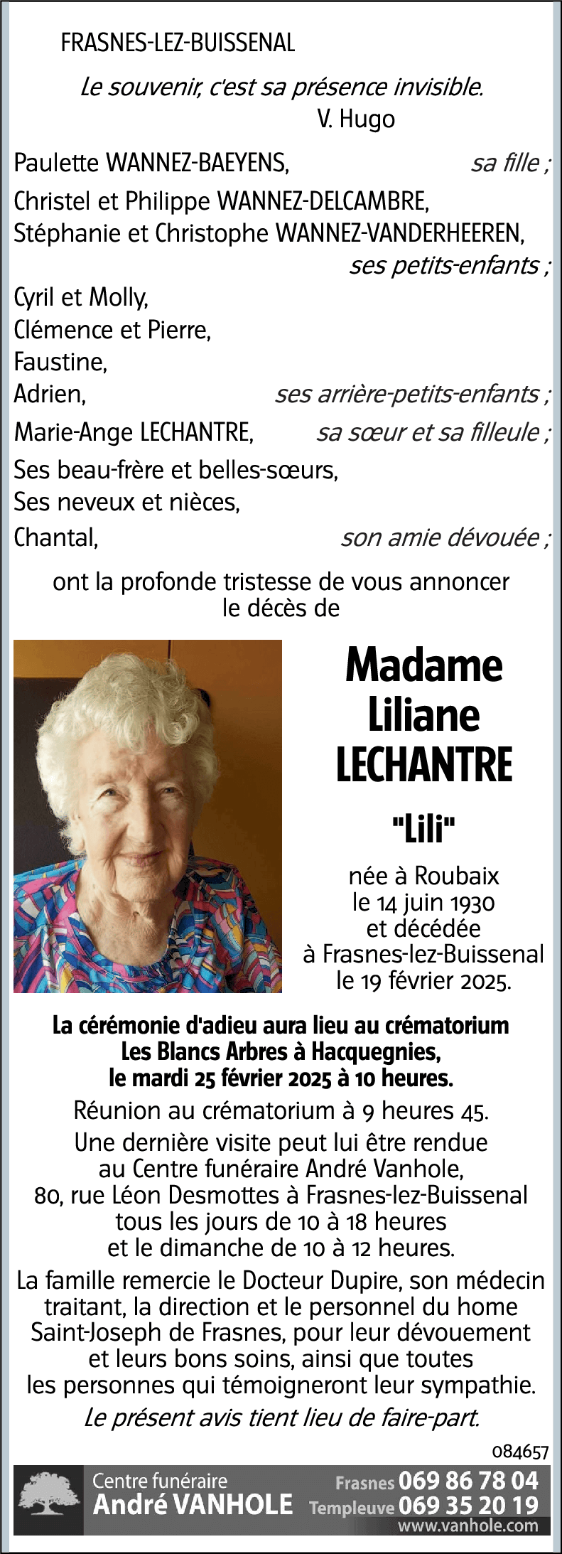 Liliane LECHANTRE